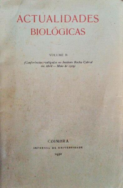 ACTUALIDADES BIOLÃ“GICAS [2 VOLUMES].