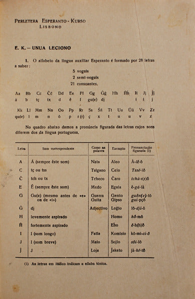 PERLETERA ESPERANTO.