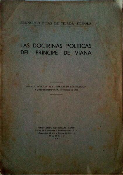 LAS DOCTRINAS POLITICAS DEL PRINCIPE DE VIANA.
