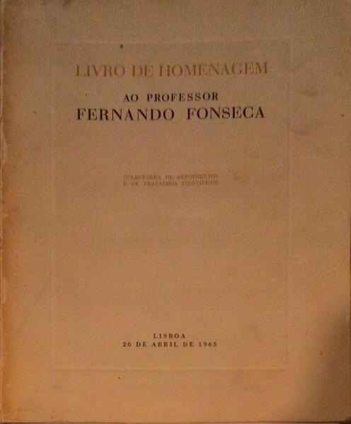 LIVRO DE HOMENAGEM AO PROFESSOR FERNANDO FONSECA.