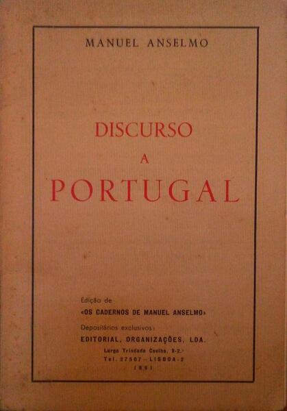 DISCURSO A PORTUGAL.
