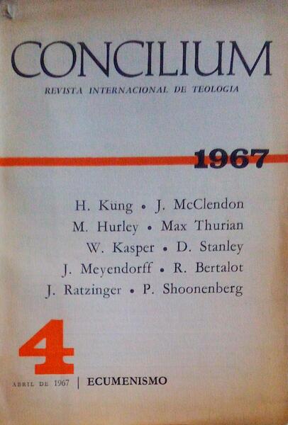CONCILIUM, REVISTA INTERNACIONAL DE TEOLOGIA. ECUMENISMO.