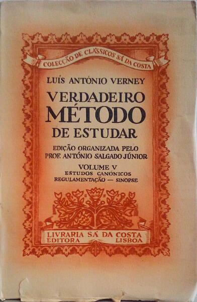 VERDADEIRO MÃ‰TODO DE ESTUDAR, ESTUDOS CANÃ“NICOS, REGULAMENTAÃ‡ÃƒO - SINOPSE [VOLUME V].