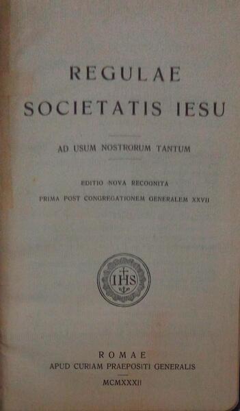 REGULAE SOCIETATIS IESU.