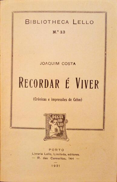 RECORDAR Ã‰ VIVER.