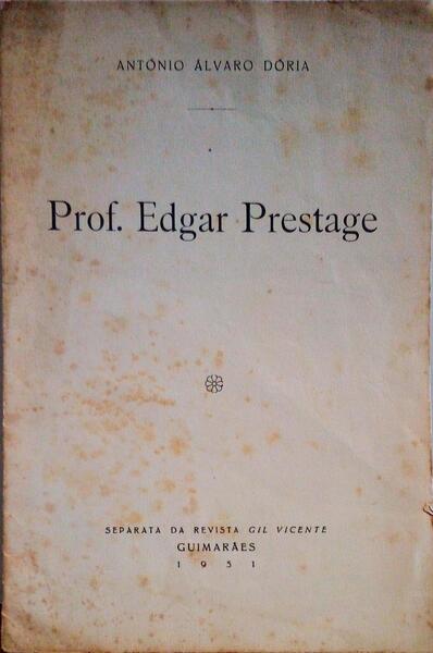PROF. EDGAR PRESTAGE.