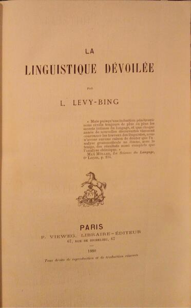 LA LINGUISTIQUE DÃ‰VOILÃ‰E