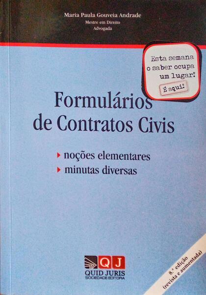 FORMULÃRIOS DE CONTRATOS CIVIS.