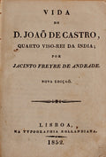 VIDA DE D. JOAÃ• DE CASTRO, QUARTO VISO-REI DA INDIA. [1852]