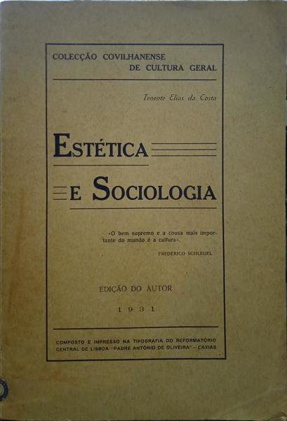 ESTÃ‰TICA E SOCIOLOGIA.