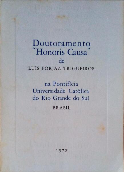 DOUTORAMENTO HONORIS CAUSA.