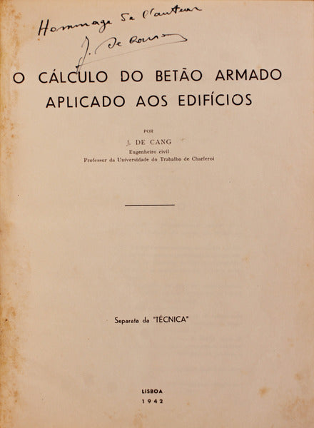 O CÃLCULO DO BETÃƒO ARMADO APLICADO AOS EDIFÃCIOS.