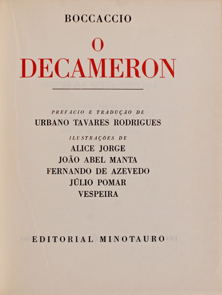 O DECAMERON.