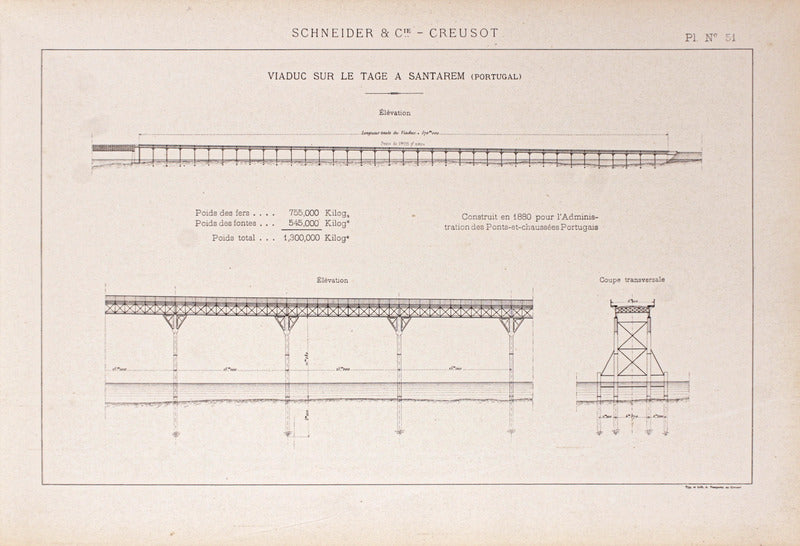 SCHNEIDER ET CIE. USINES DU CREUSOT. CONSTRUCTIONS METALLIQUES.