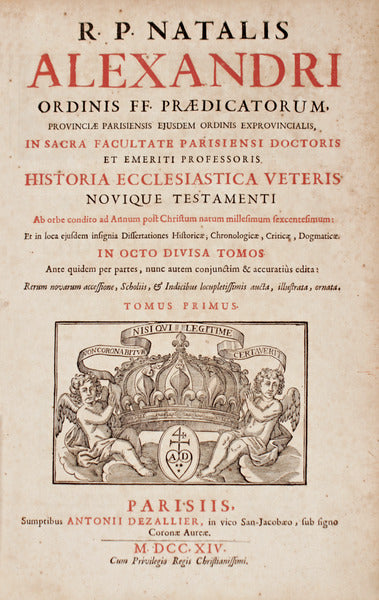 HISTORIA ECCLESIASTICA VETERIS NOVIQUE TESTAMENTI.