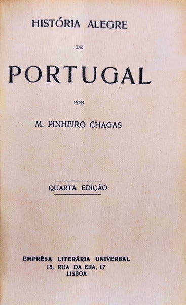 HISTÃ“RIA ALEGRE DE PORTUGAL. [4.Âª EDIÃ‡ÃƒO]