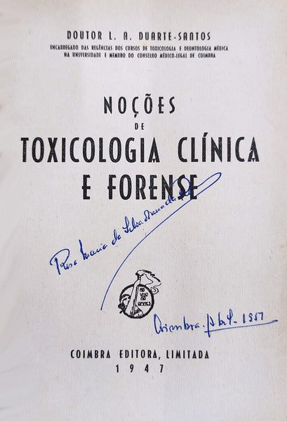NOÃ‡Ã•ES DE TOXICOLOGIA CLÃNICA E FORENSE.