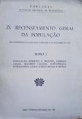 NONO RECENSEAMENTO GERAL DA POPULAÃ‡ÃƒO. NO CONTINENTE E ILHAS ADJACENTES EM 15 DE DEZEMBRO DE 1950.