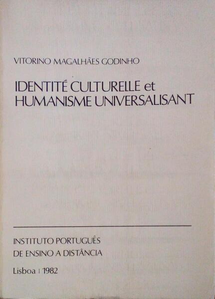 IDENTITÃ‰ CULTURELLE ET HUMANISME UNIVERSALISANT.