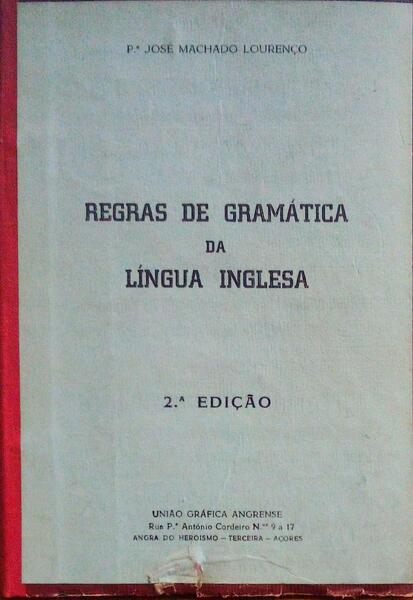 REGRAS DE GRAMÃTICA DA LÃNGUA INGLESA.