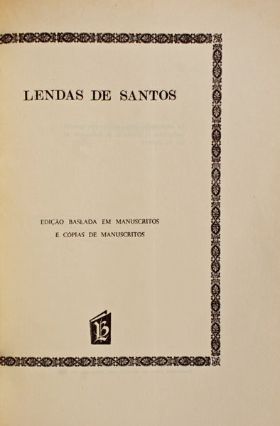 LENDAS DE SANTOS.