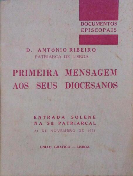 PRIMEIRA MENSAGEM AOS SEUS DIOCESANOS.