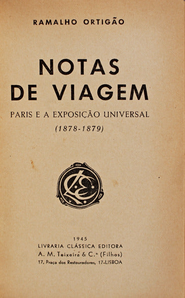 NOTAS E VIAGENS.