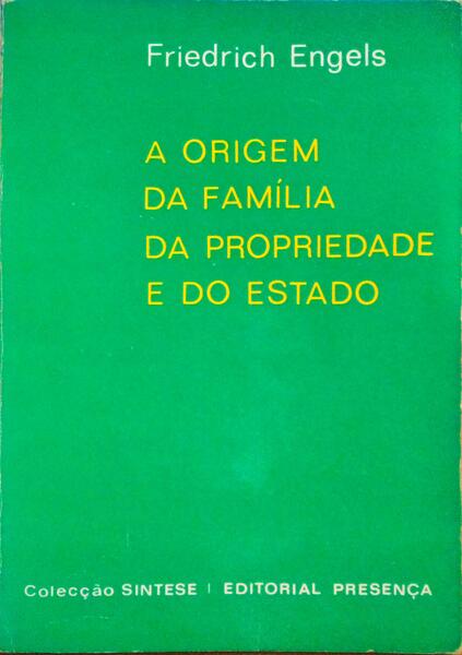 A ORIGEM DA FAMÃLIA, DA PROPRIEDADE PRIVADA E DO ESTADO.