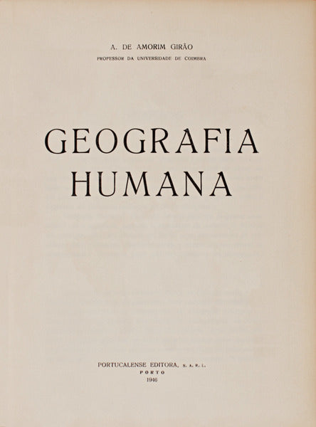 GEOGRAFIA HUMANA.