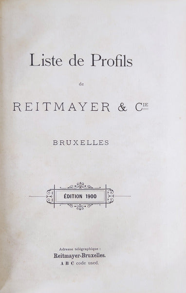 LISTE DE PROFILS DE REITMAYER & C.IE