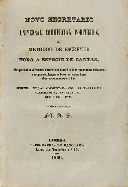 NOVO SECRETARIO UNIVERSAL COMMERCIAL PORTUGUEZ,