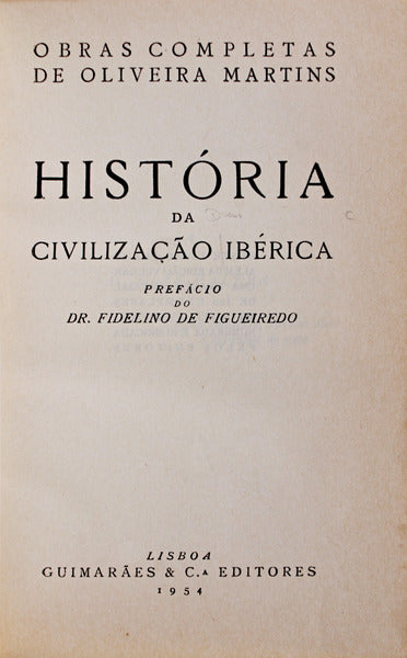 HISTÃ“RIA DA CIVILIZAÃ‡ÃƒO IBÃ‰RICA.