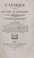 L'AFRIQUE. CHOIX DE LECTURES DE GÃ‰OGRAPHIE.