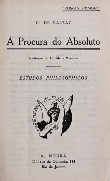 Ã PROCURA DO ABSOLUTO.