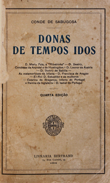 DONAS DE TEMPOS IDOS. [4.Âª EDIÃ‡ÃƒO]