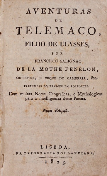 AVENTURAS DE TELEMACO, FILHO DE ULYSSES, [1823]