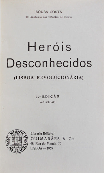 HERÃ“IS DESCONHECIDOS (LISBOA REVOLUCIONÃRIA).