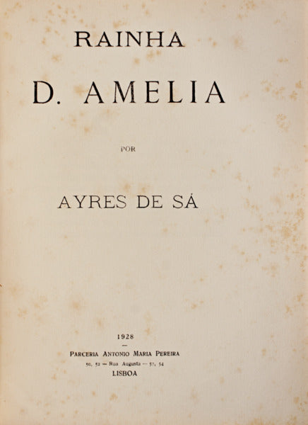 RAINHA D. AMELIA.
