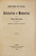 RELATORIOS E MEMORIAS SOBRE OS TERRITORIOS.