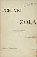 L'OEUVRE DE ZOLA.