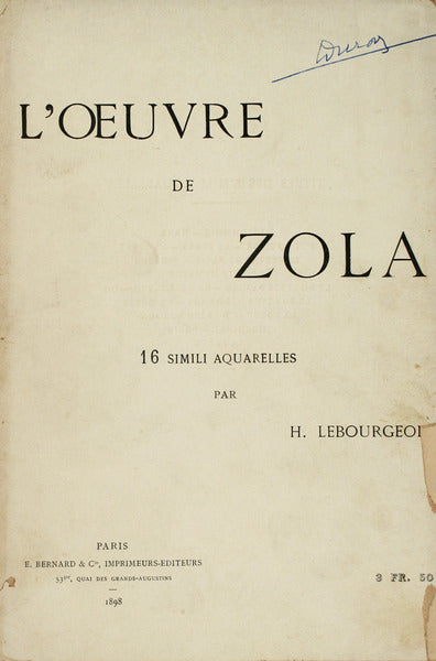 L'OEUVRE DE ZOLA.