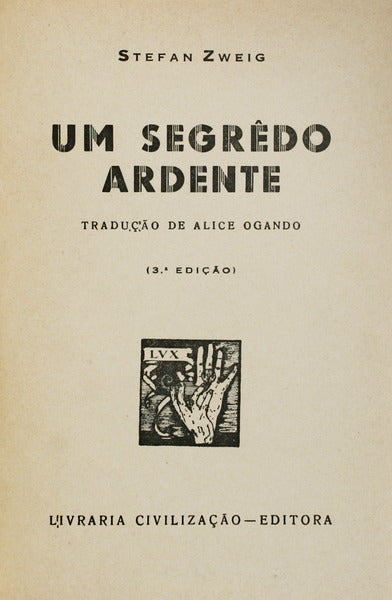 UM SEGRÃŠDO ARDENTE. [3.Âª ediÃ§Ã£o]