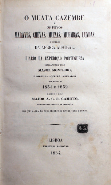 O MUATA CAZEMBE OS POVOS MARAVES, CHÃ‰VAS MUIZAS, MUEMBAS, LUNDAS E OUTROS DA AFRICA AUSTRAL.