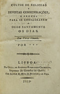 CULTOS DE RELIGIAÃ• E DEVOTAS CONSIDERAÃ‡Ã•ES,