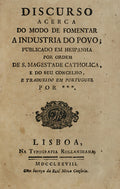 DISCURSO ACERCA DO MODO DE FOMENTAR A INDUSTRIA DO POVO;