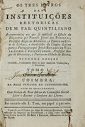 OS TRES LIVROS DAS INSTITUÃ‡Ã•ES RHETORICAS