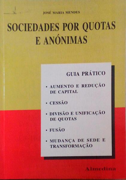 SOCIEDADES POR QUOTAS E ANÃ“NIMAS.