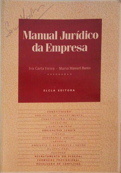MANUAL JURÃDICO DA EMPRESA.