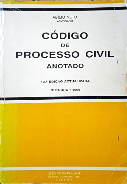 CÃ“DIGO DE PROCESSO CIVIL, ANOTADO. [13.Âª Ed.]