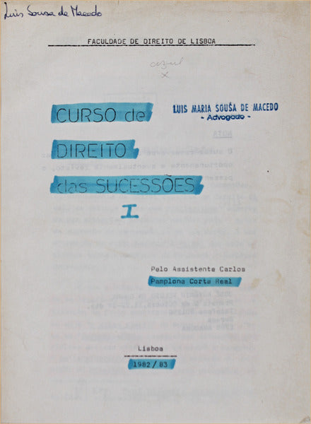 CURSO DE DIREITO DAS SUCESSÃ•ES. [3 VOLS.]